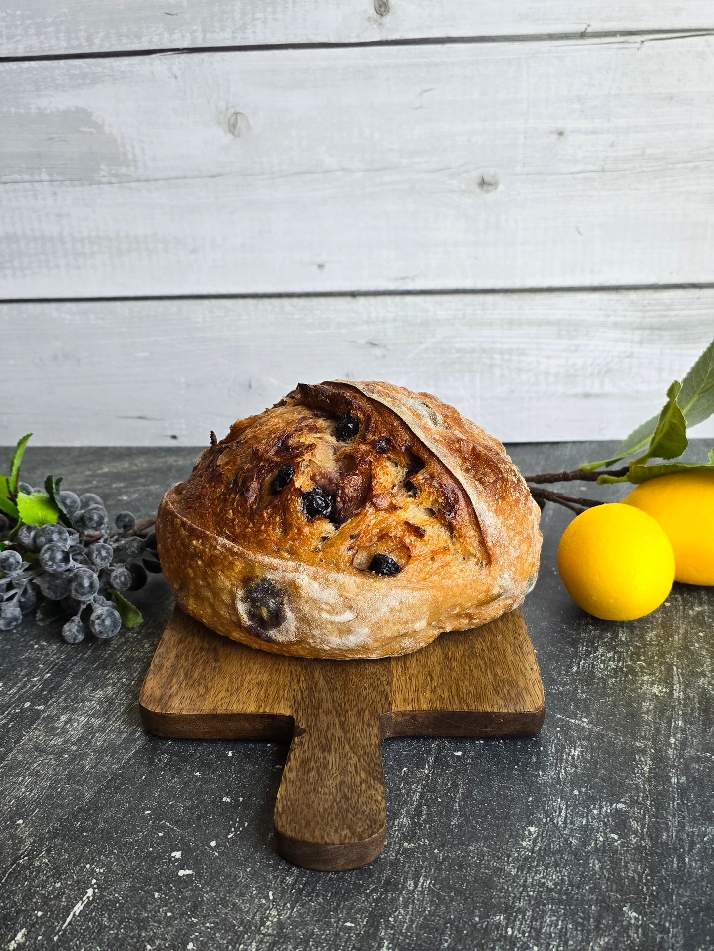 Blueberry Lemon Sourdough Loaf